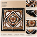 LadyLou Baroque Satin Headscarf