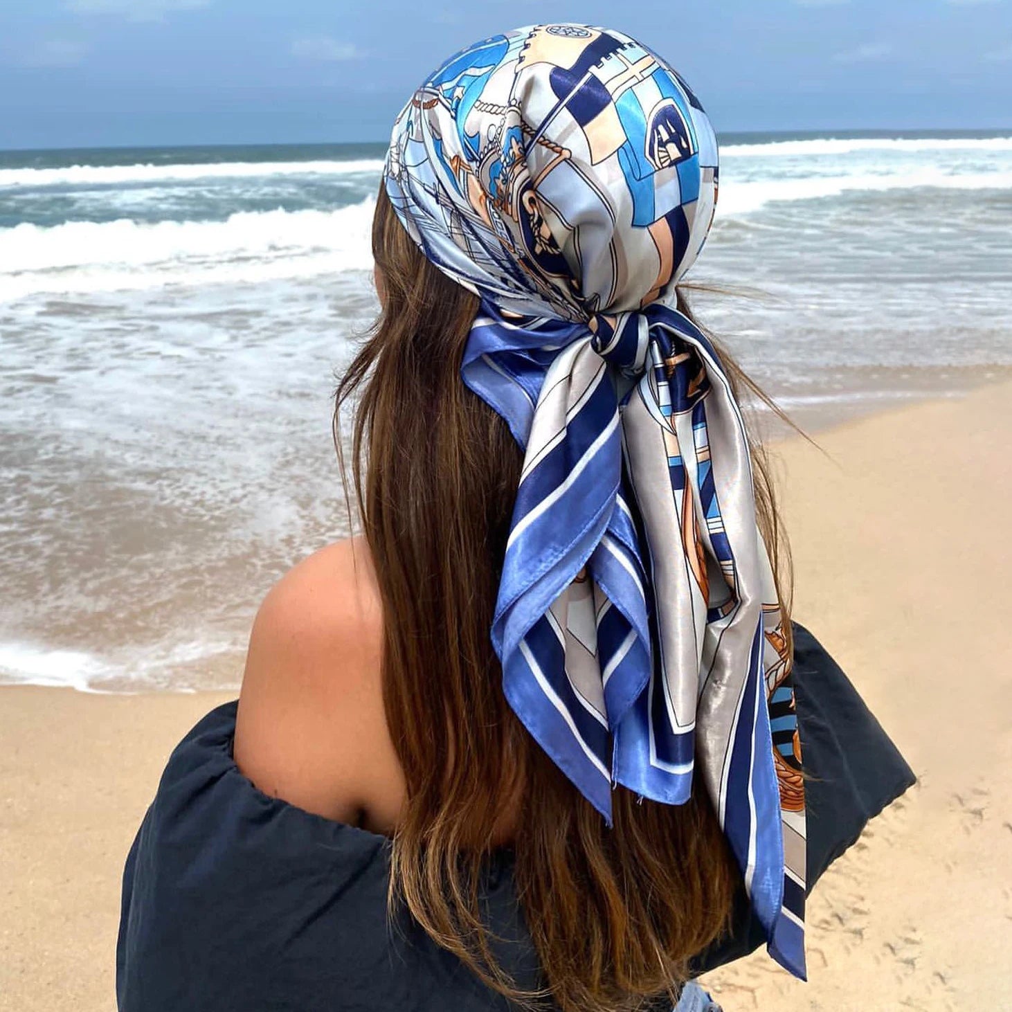LadyLou Collection Signature Satin Scarf