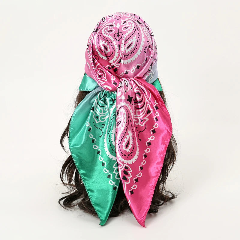 LadyLou Collection Signature Satin Scarf Bandana Edition