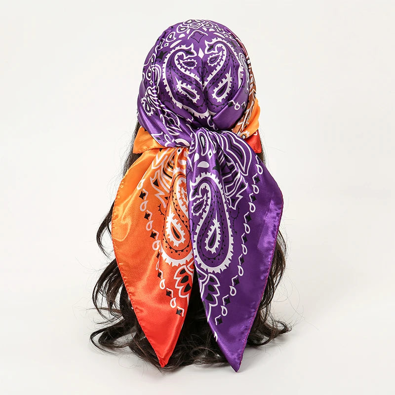 LadyLou Collection Signature Satin Scarf Bandana Edition