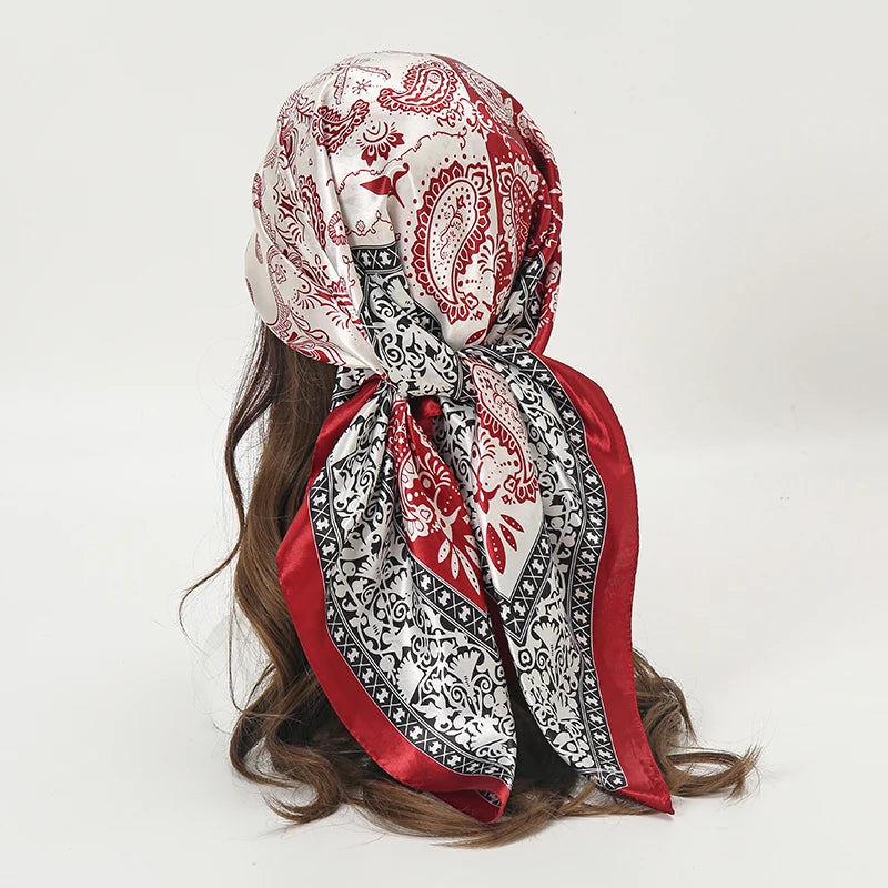 LadyLou Collection Signature Satin Scarf Bandana Edition